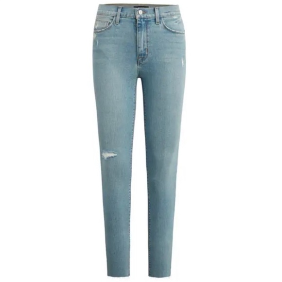 Hudson Jeans Blair Distressed High Rise Straight Leg Jeans 26 - Picture 1 of 4